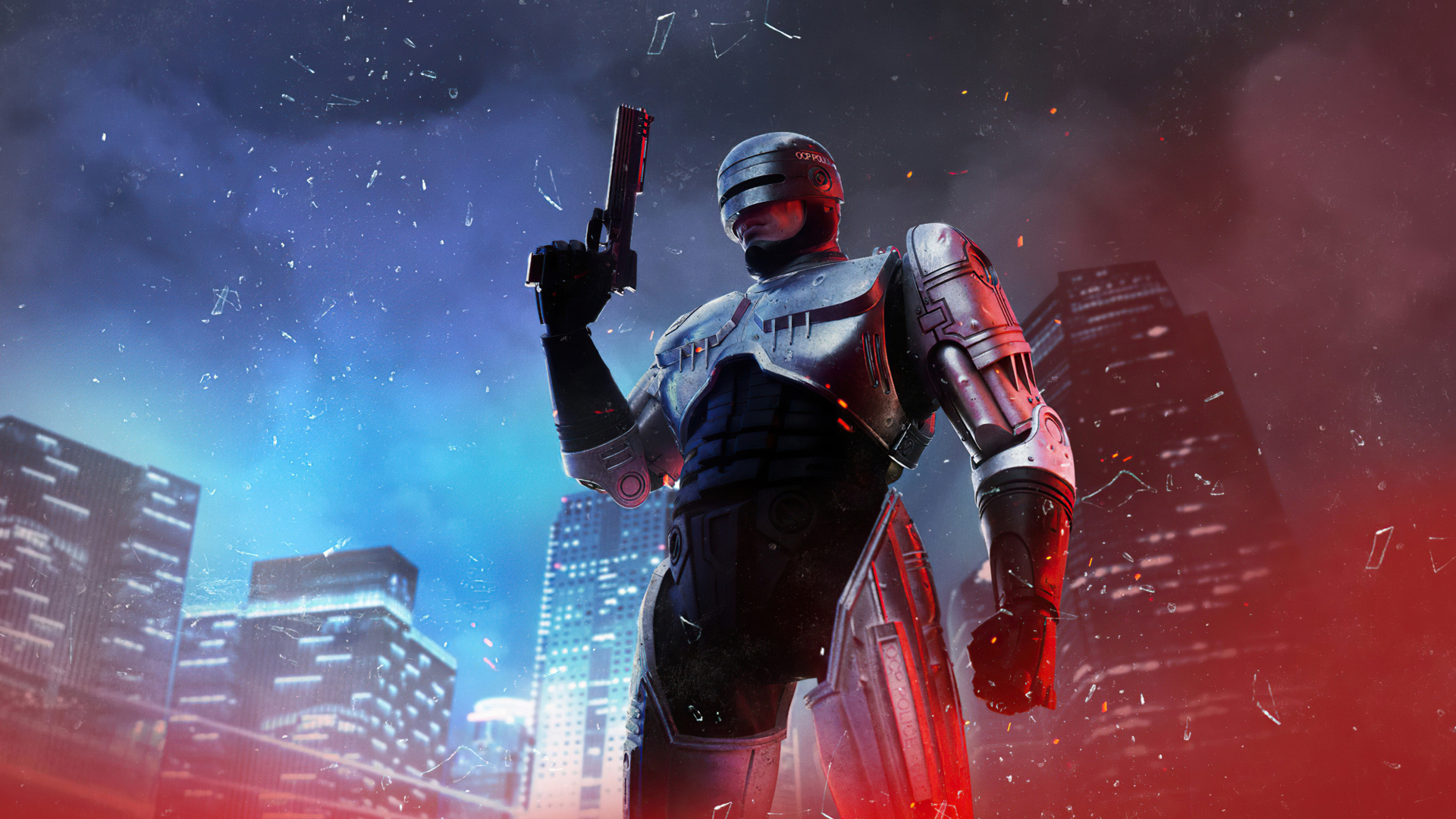 Солдат из компьютерной игры RoboCop: Rogue City