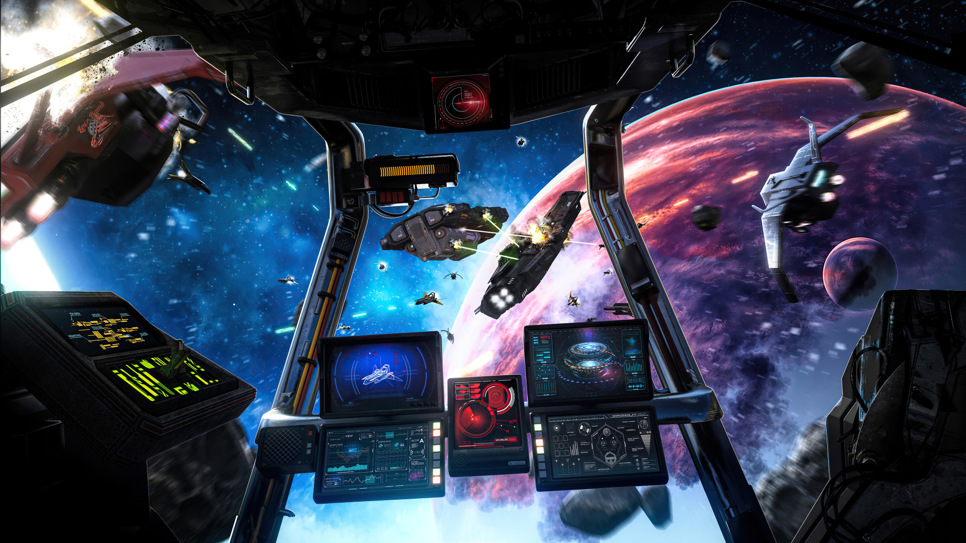 Вид из кабины космического корабля