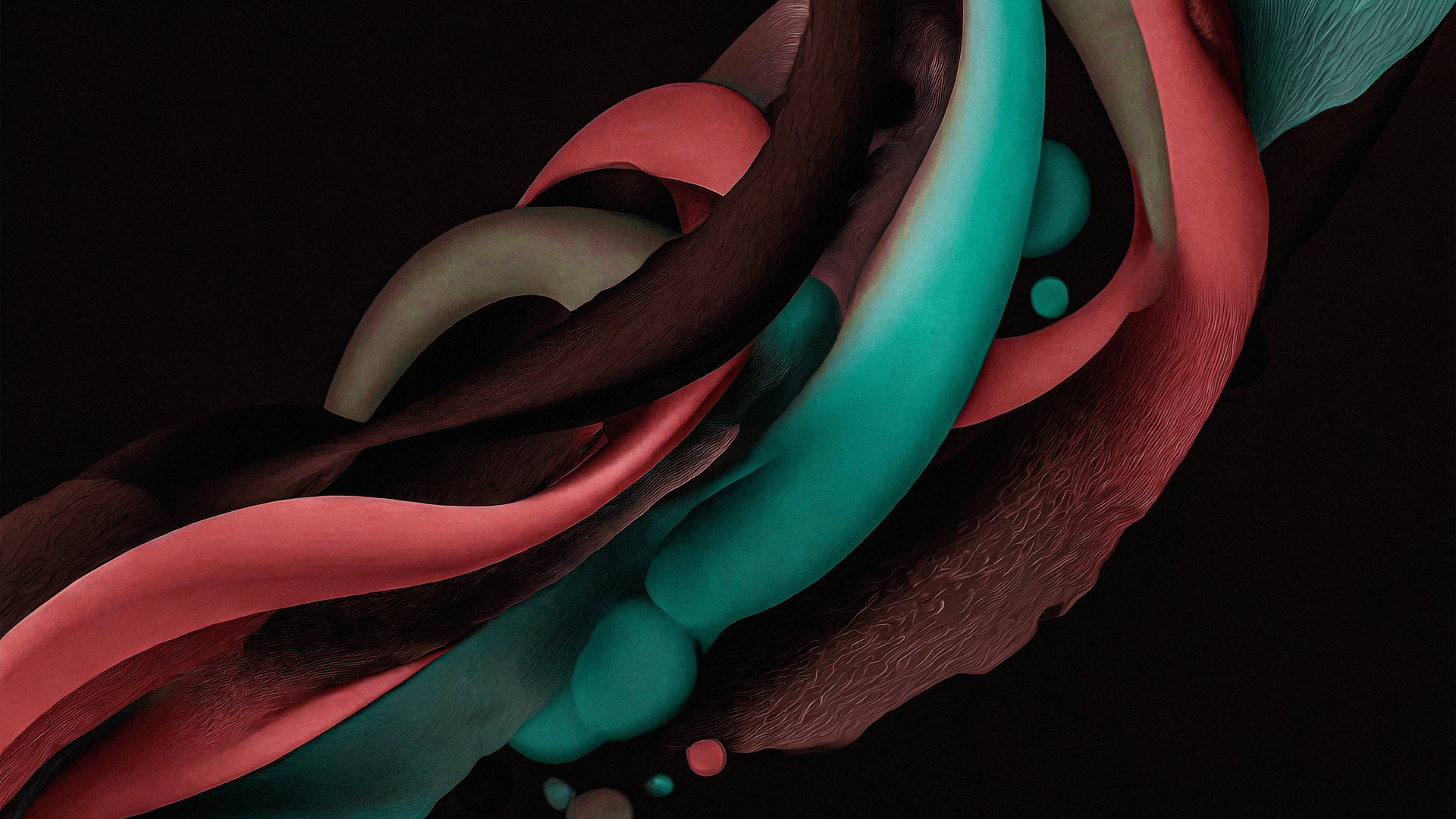 Разноцветные переплетенные абстрактные узоры