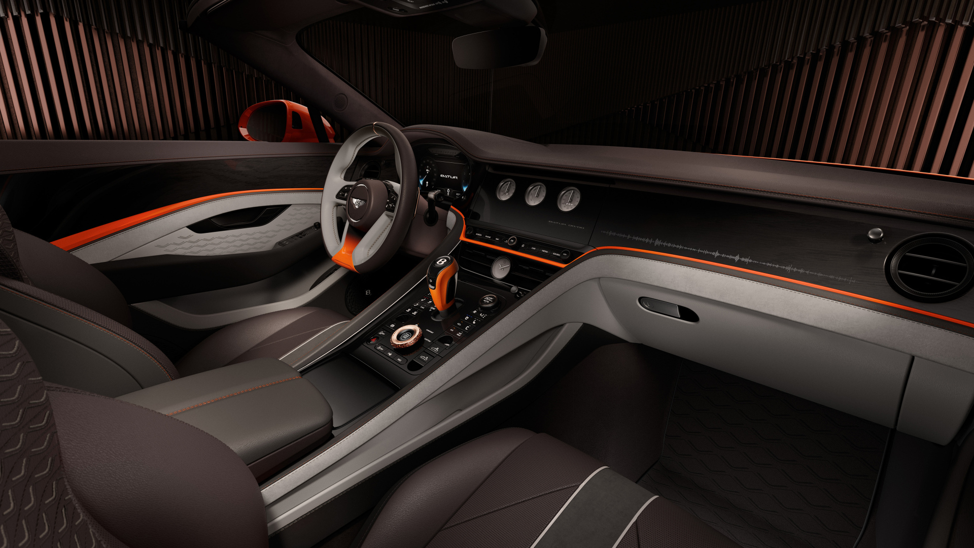 Салон автомобиля Bentley Mulliner Batur Convertible 2024 года