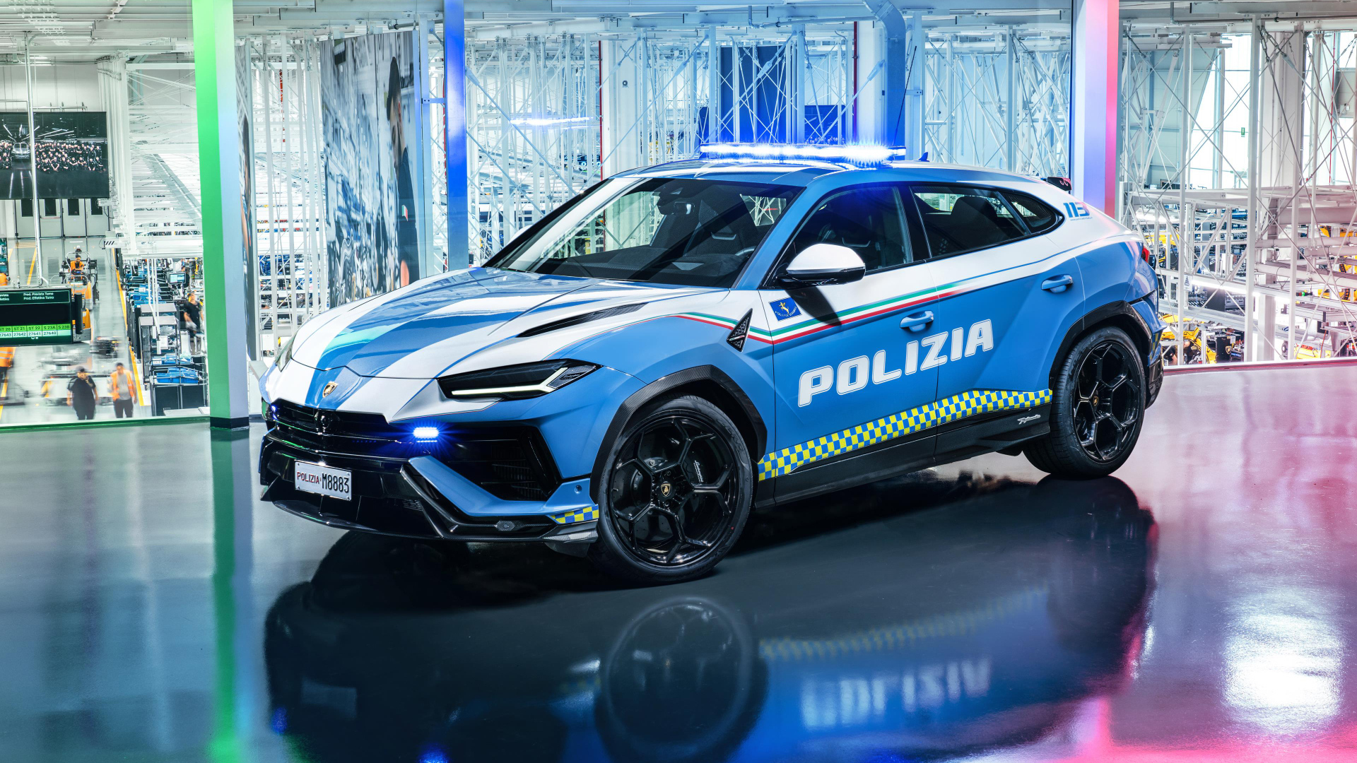 Автомобиль Lamborghini Urus Performante Polizia