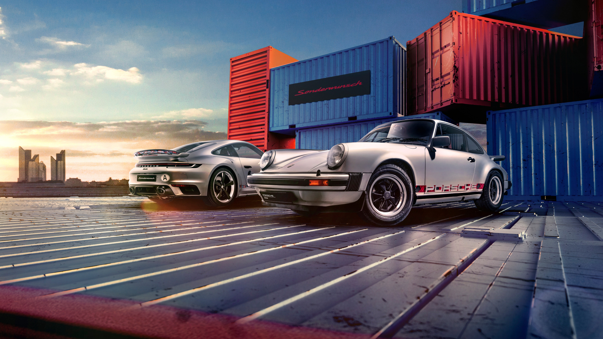 Ретро автомобиль Porsche 911, 1964 года