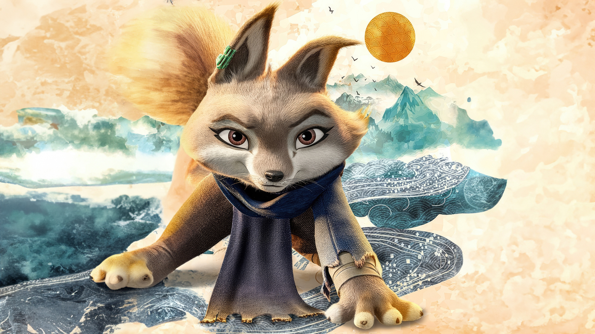 Персонаж Чжень мультфильм Кунг-фу панда 4