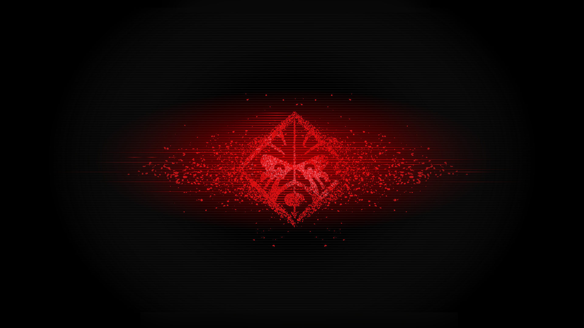 Красный логотип hp omen на черном фоне