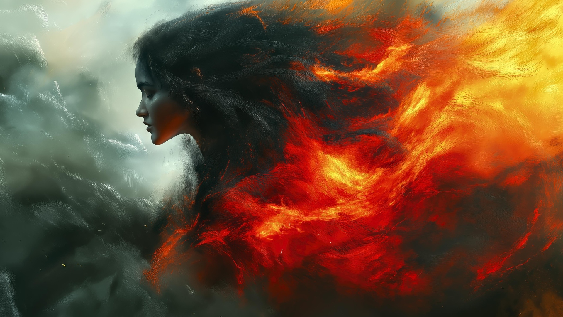 Девушка с огненными волосами