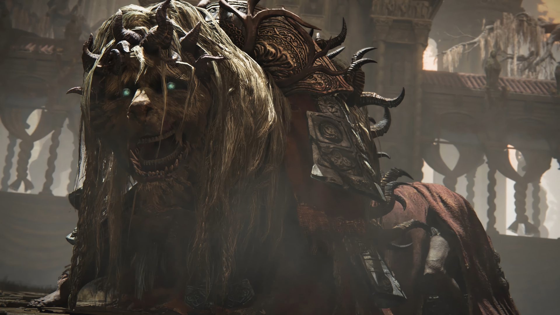 Страшный персонаж новой компьютерной игры Elden Ring: Shadow of the Erdtree