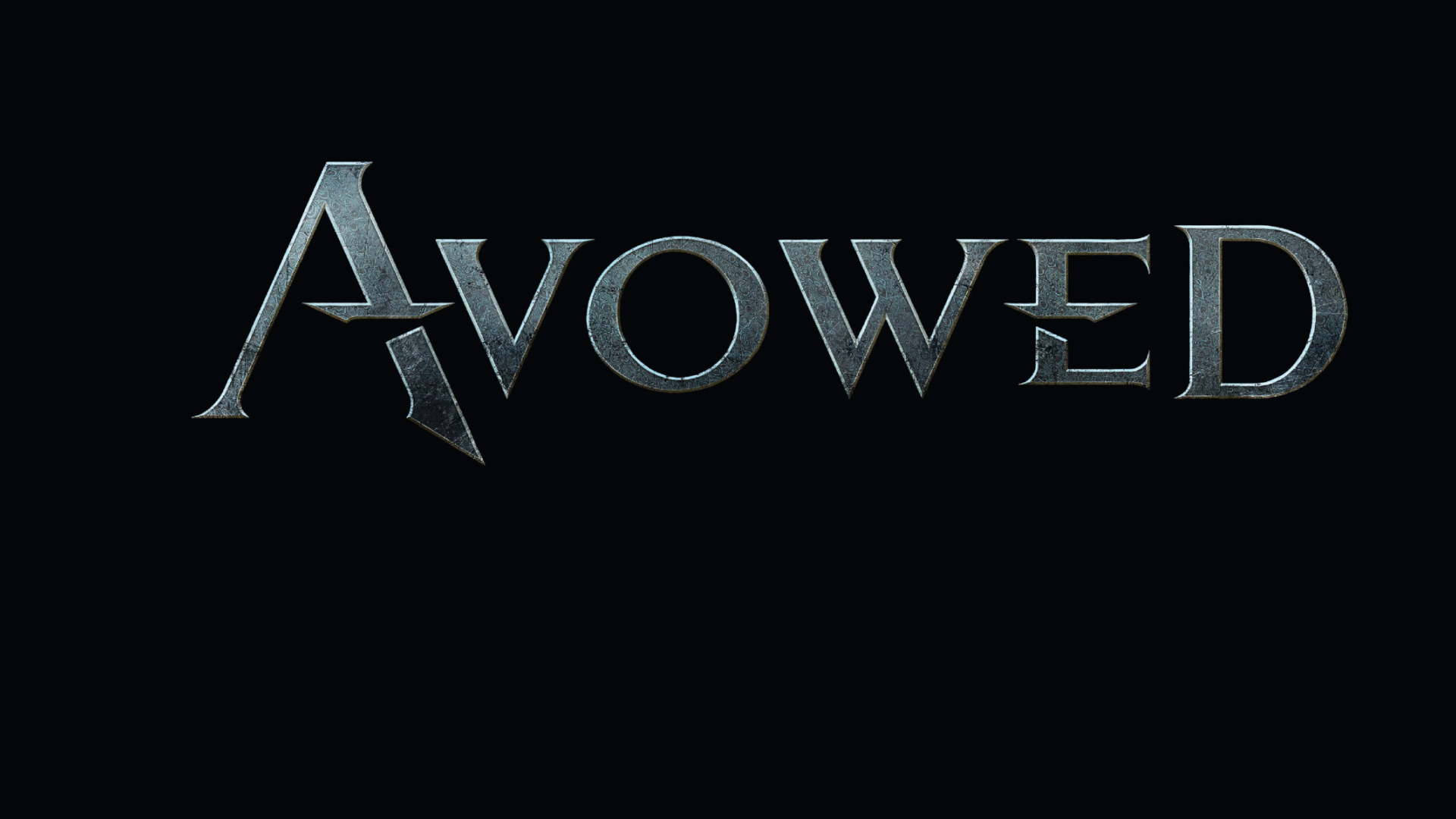 Постер компьютерной игры Avowed на черном фоне