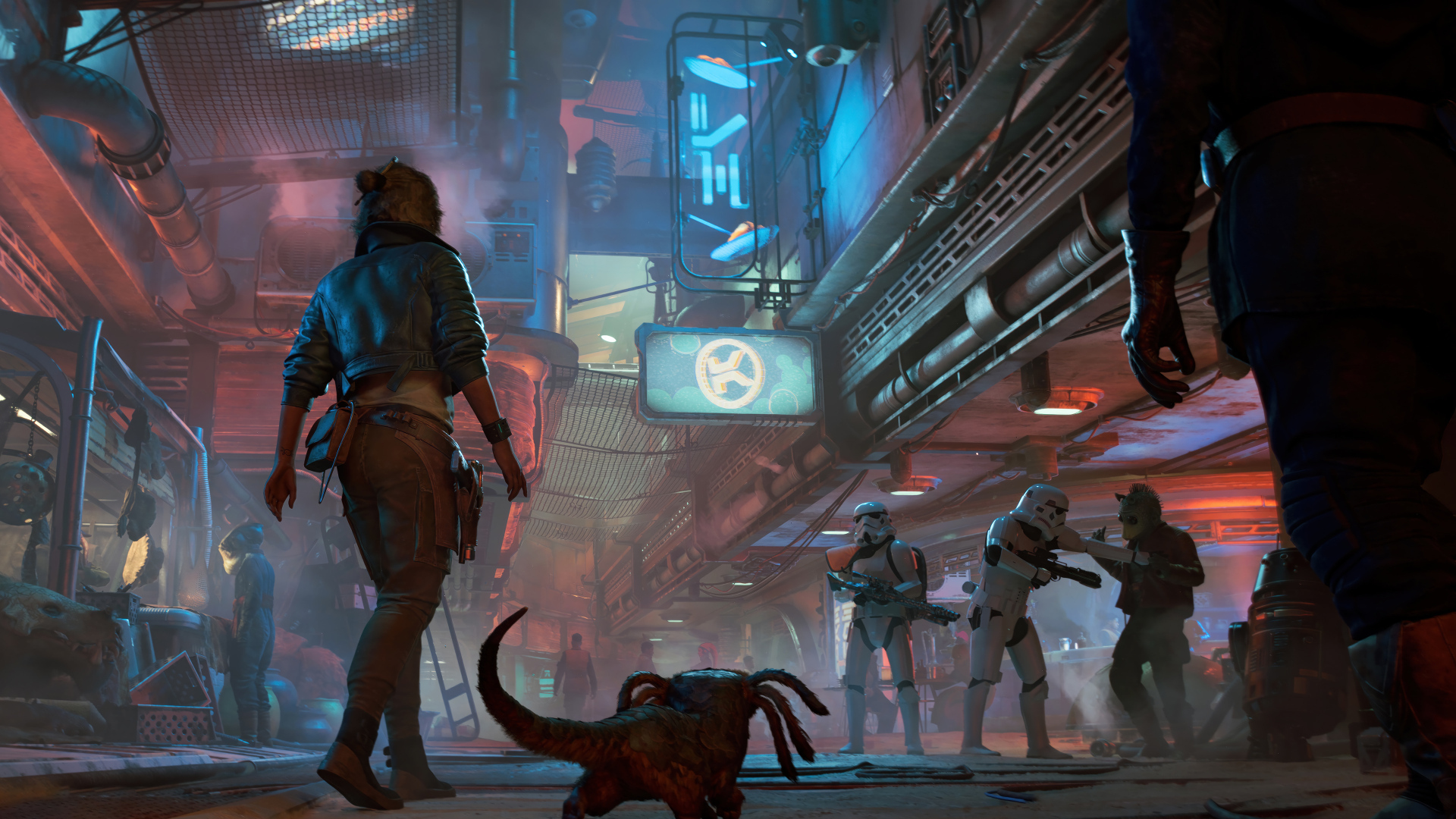 Кадр новой компьютерной игры Star Wars Outlaws, 2024