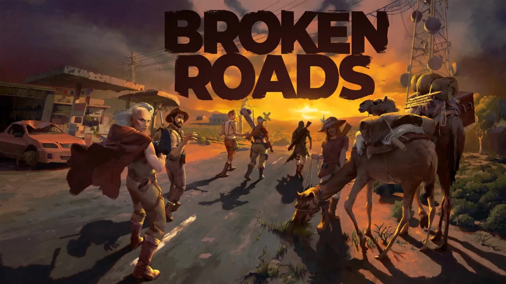 Постер новой компьютерной игры Broken Roads
