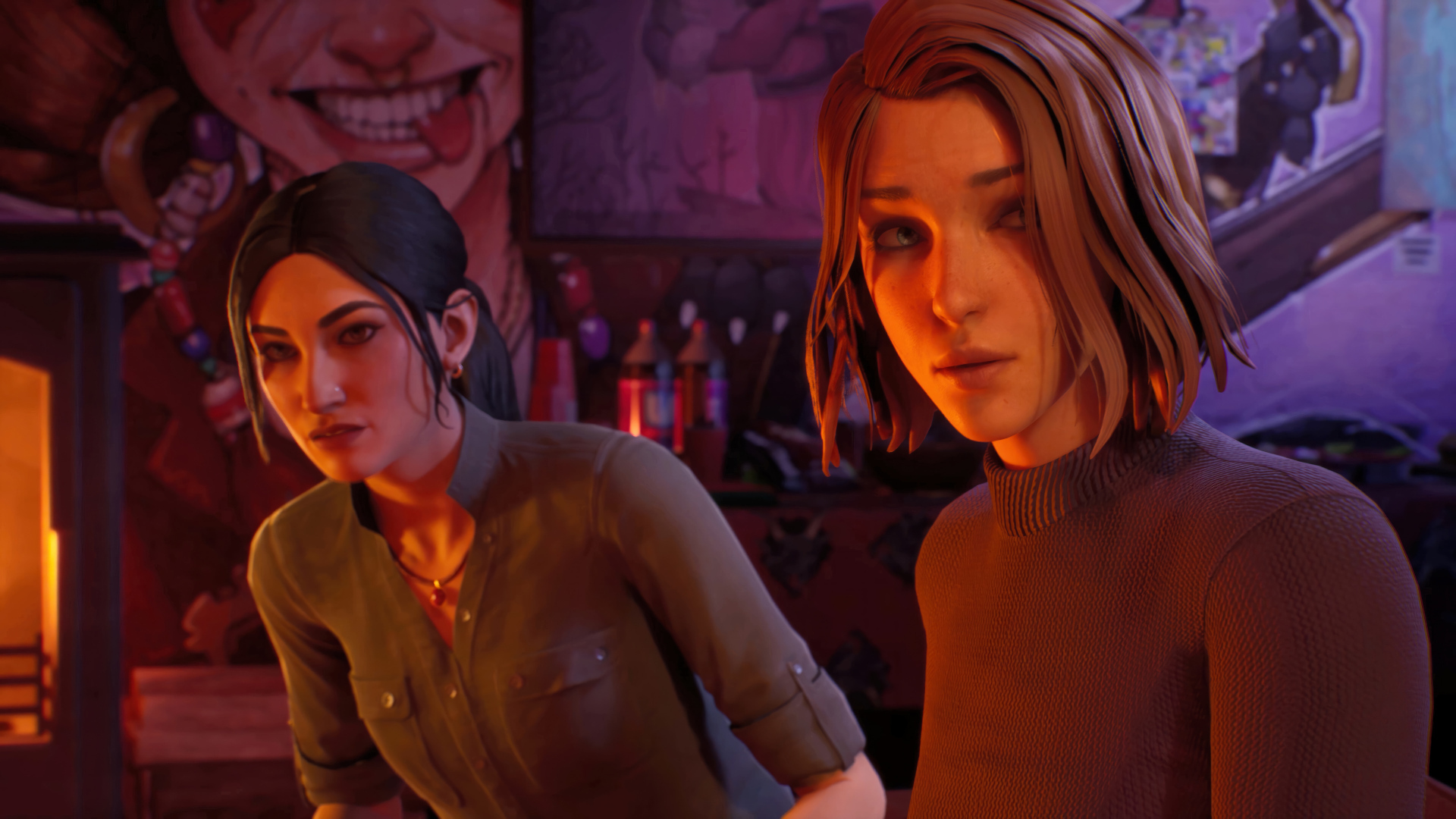 Две девушки персонажи компьютерной игры Life is Strange: Double Exposure