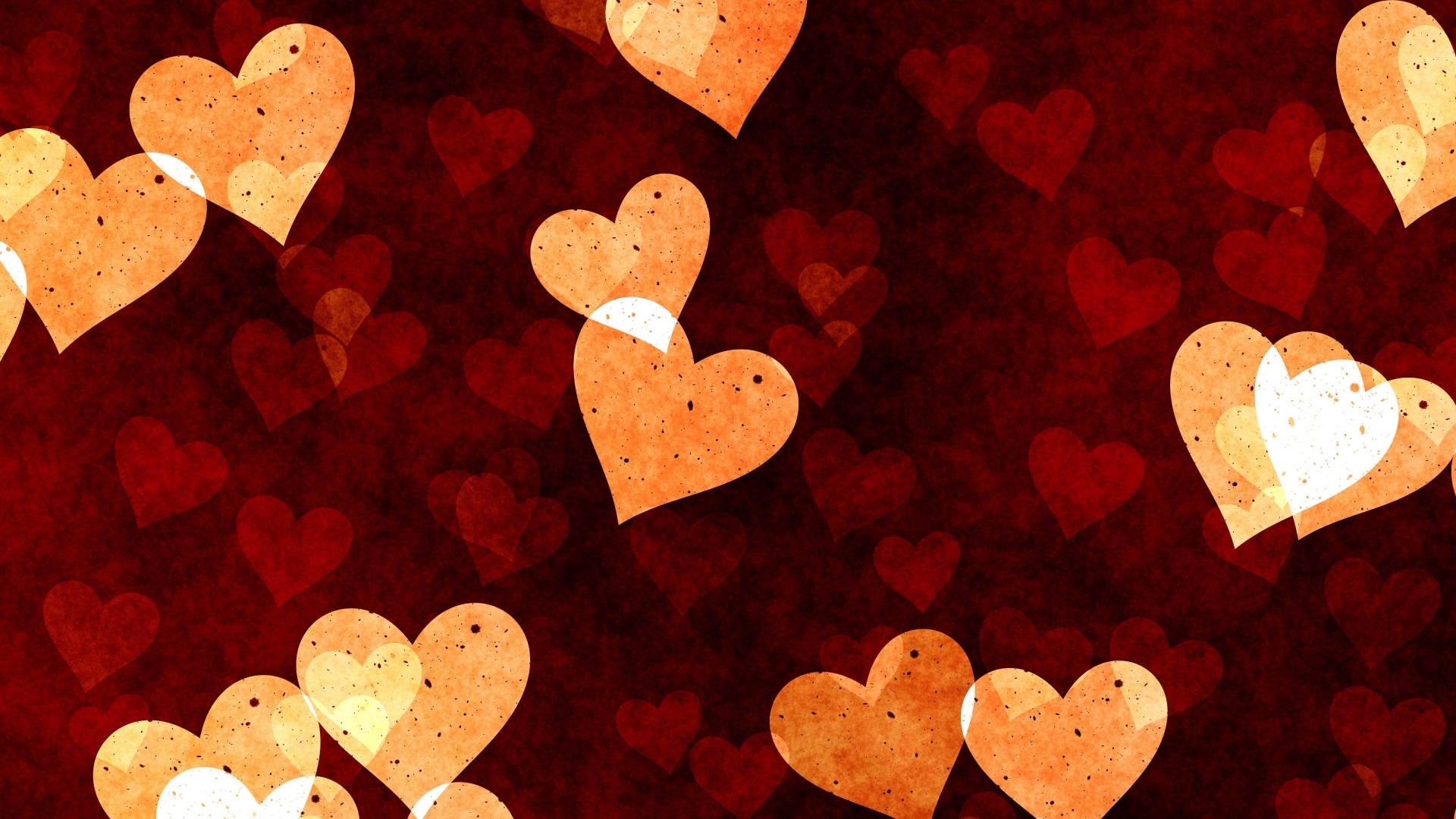 Много сердечек для фона 