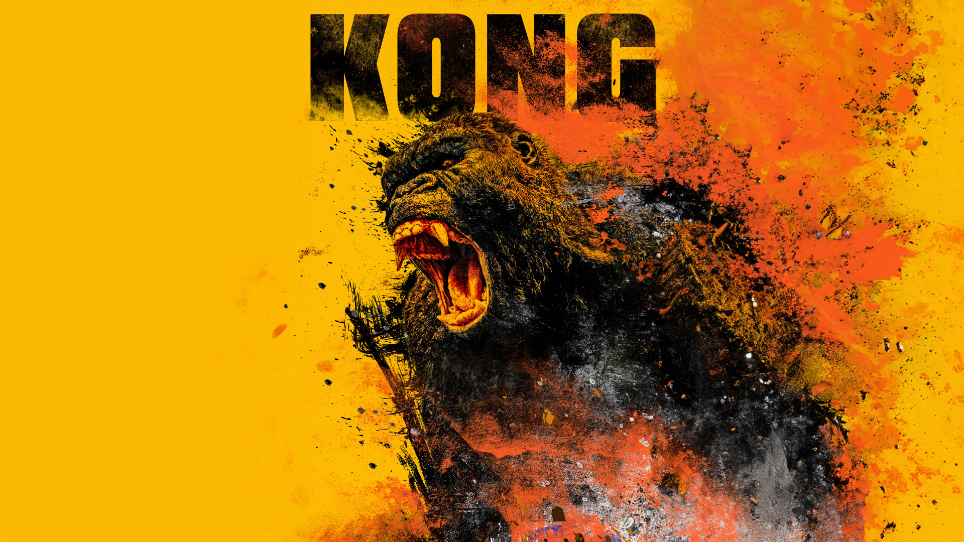 Яркий постер фильма Годзилла и Конг: Новая империя, 2024