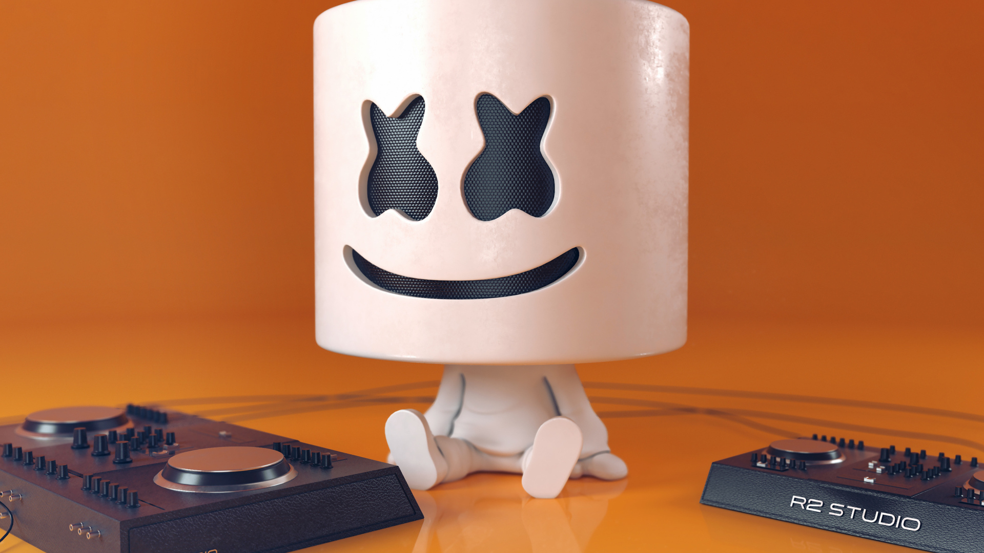 Диджей Маршмеллоу с приставками