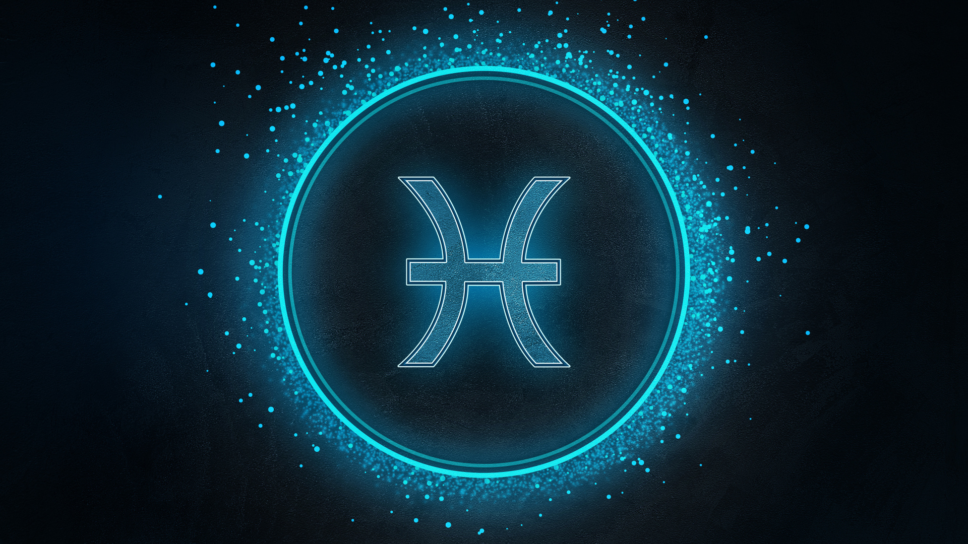 Синий яркий знак рыбы