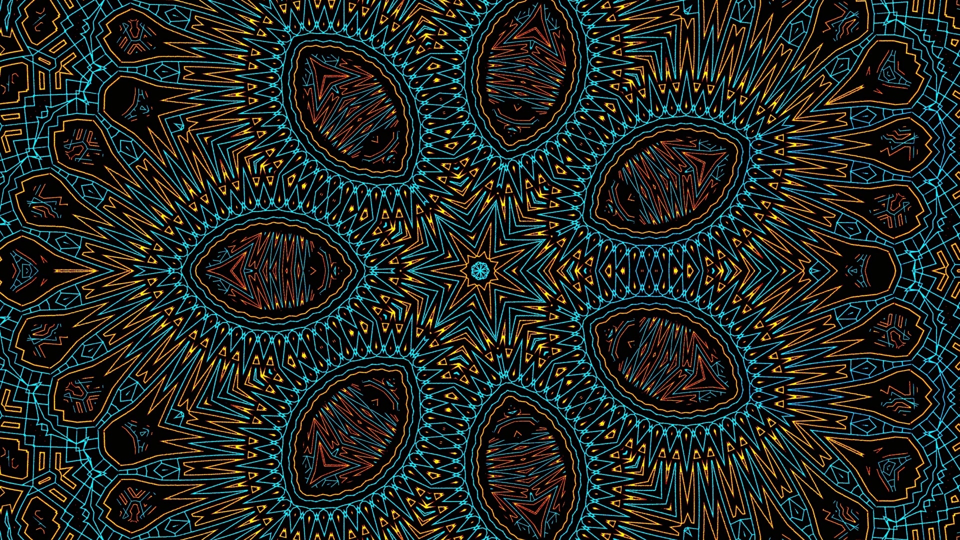 Фрактальная звезда с интересным узором