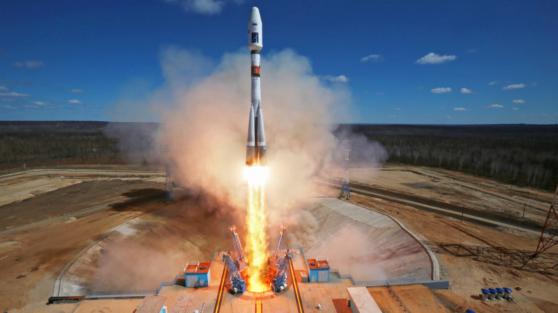 Запуск космического корабля, Россия