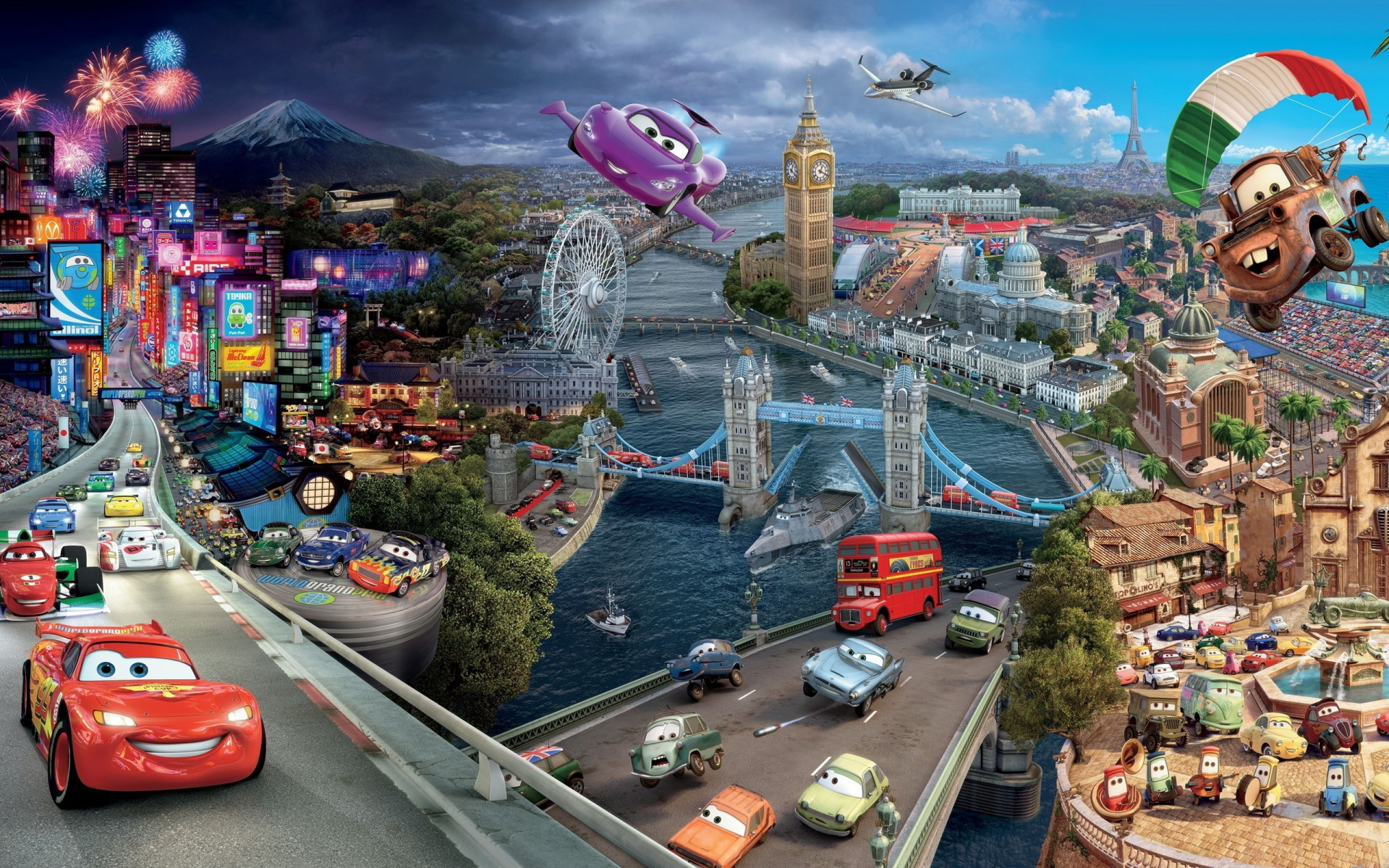 мультфильм Тачки часть 2