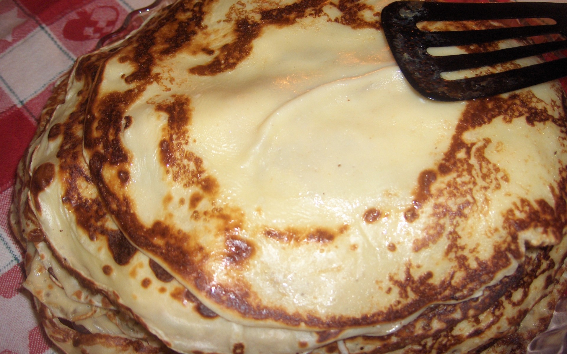 Домашние румяные блины