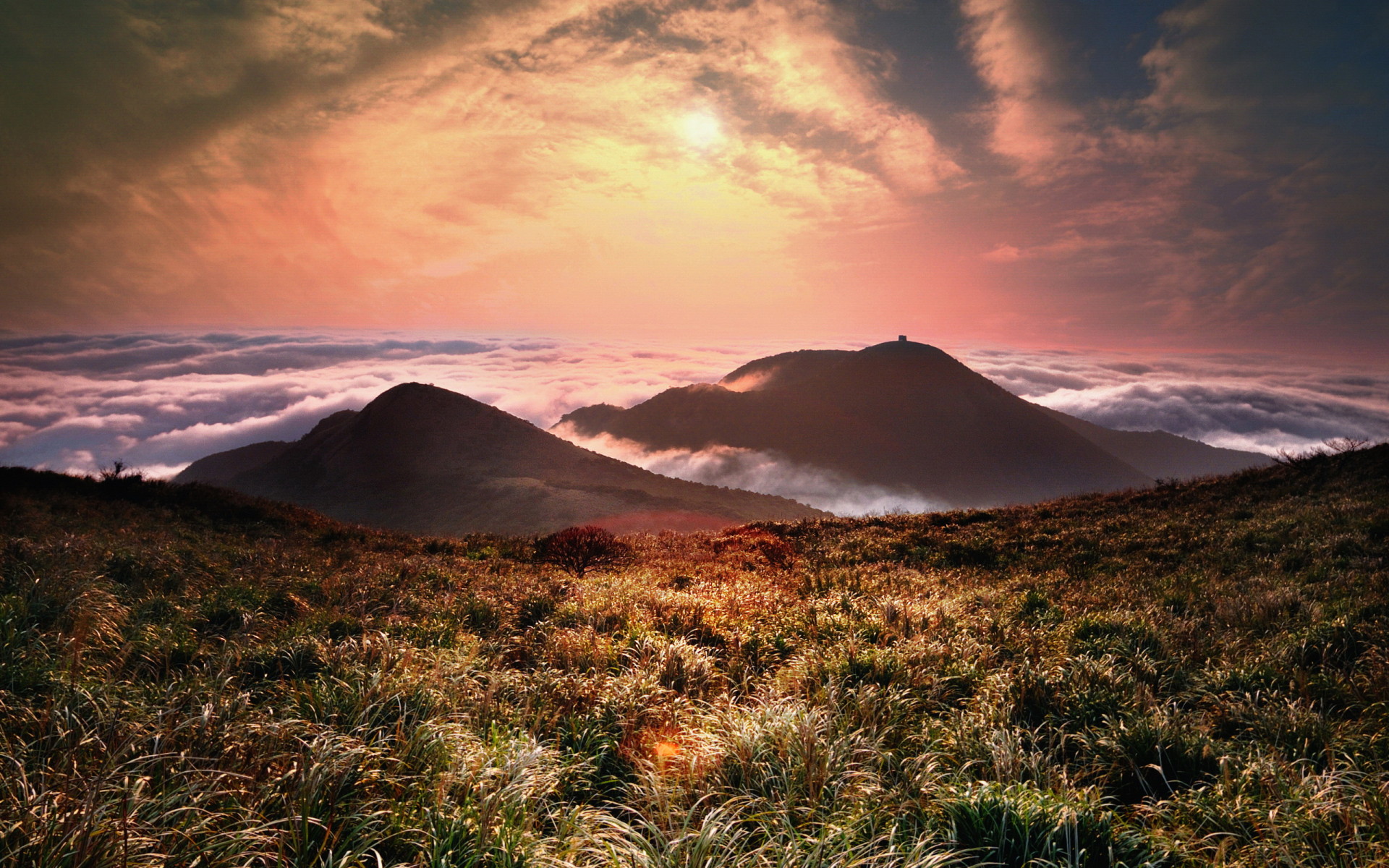 Горы и туман