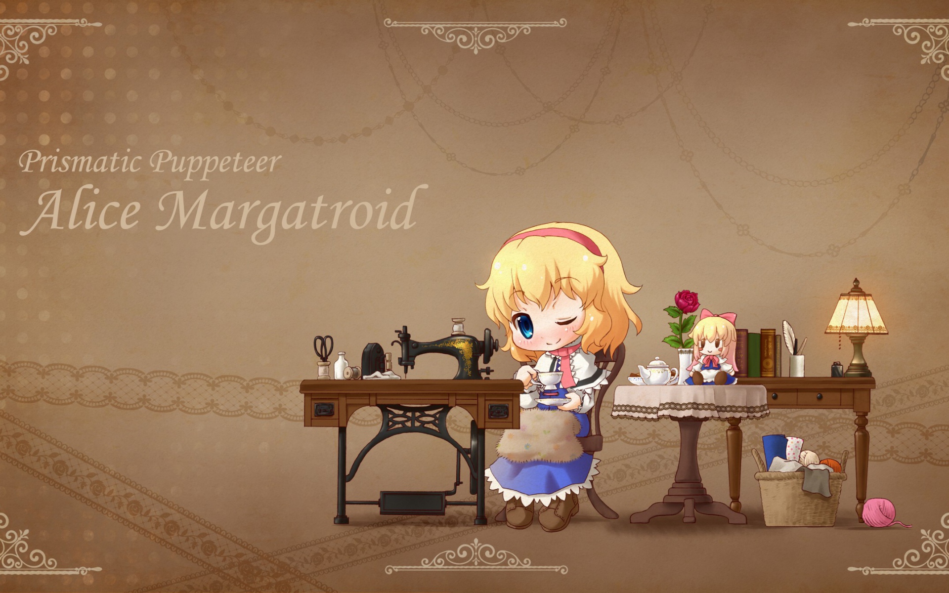 Девочка у швейной машины