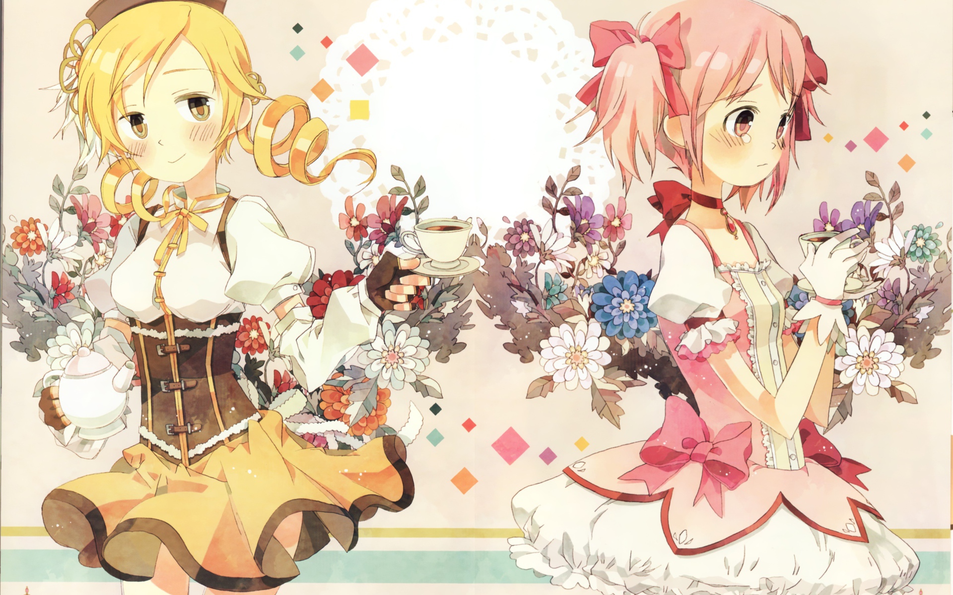 Подружки с цветами