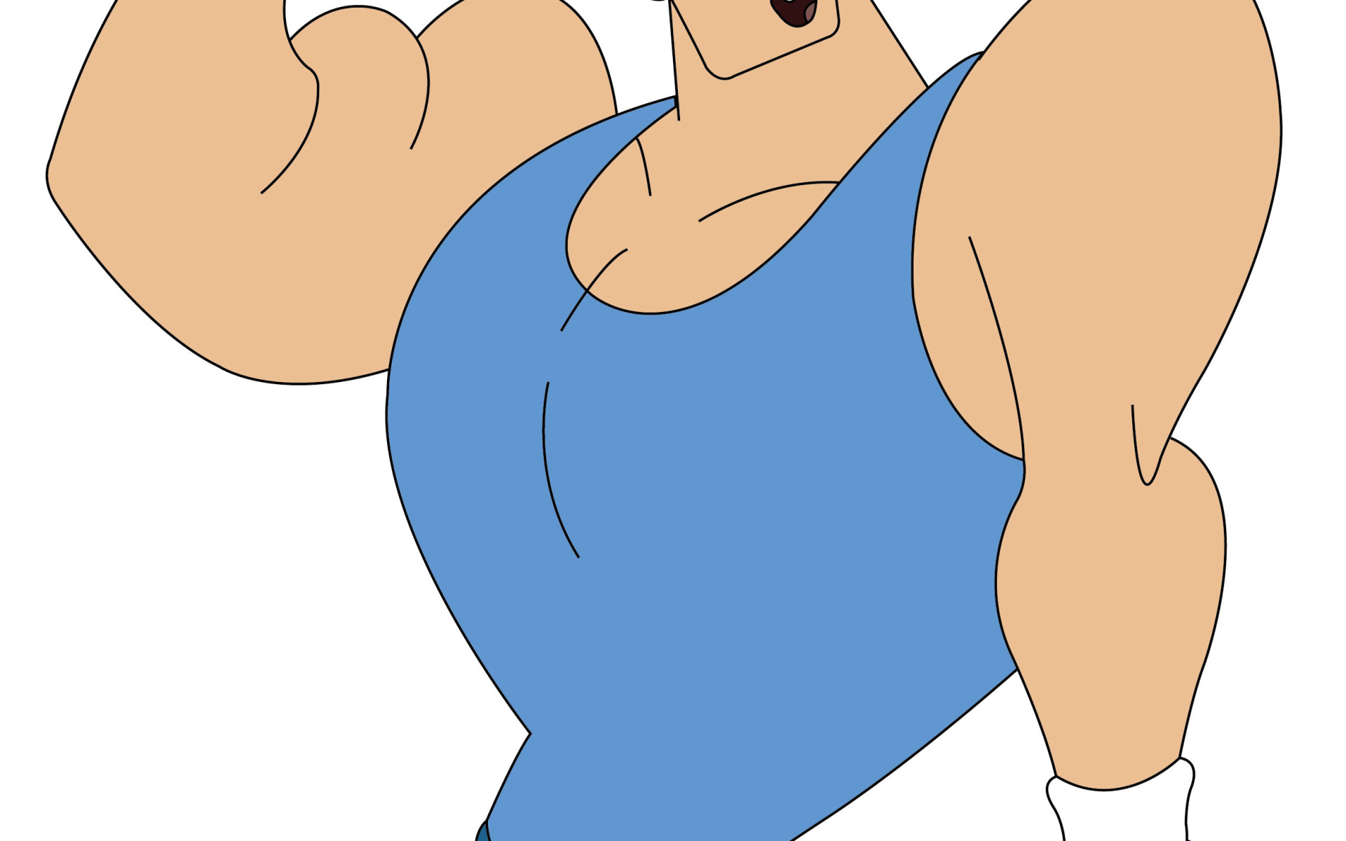 Джонни Браво на тренировке