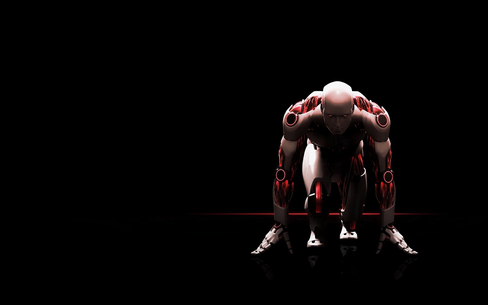 Робот стартует в беге