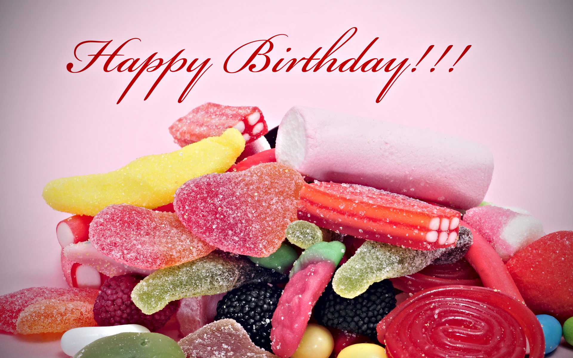 Желатиновые конфеты на день рождения