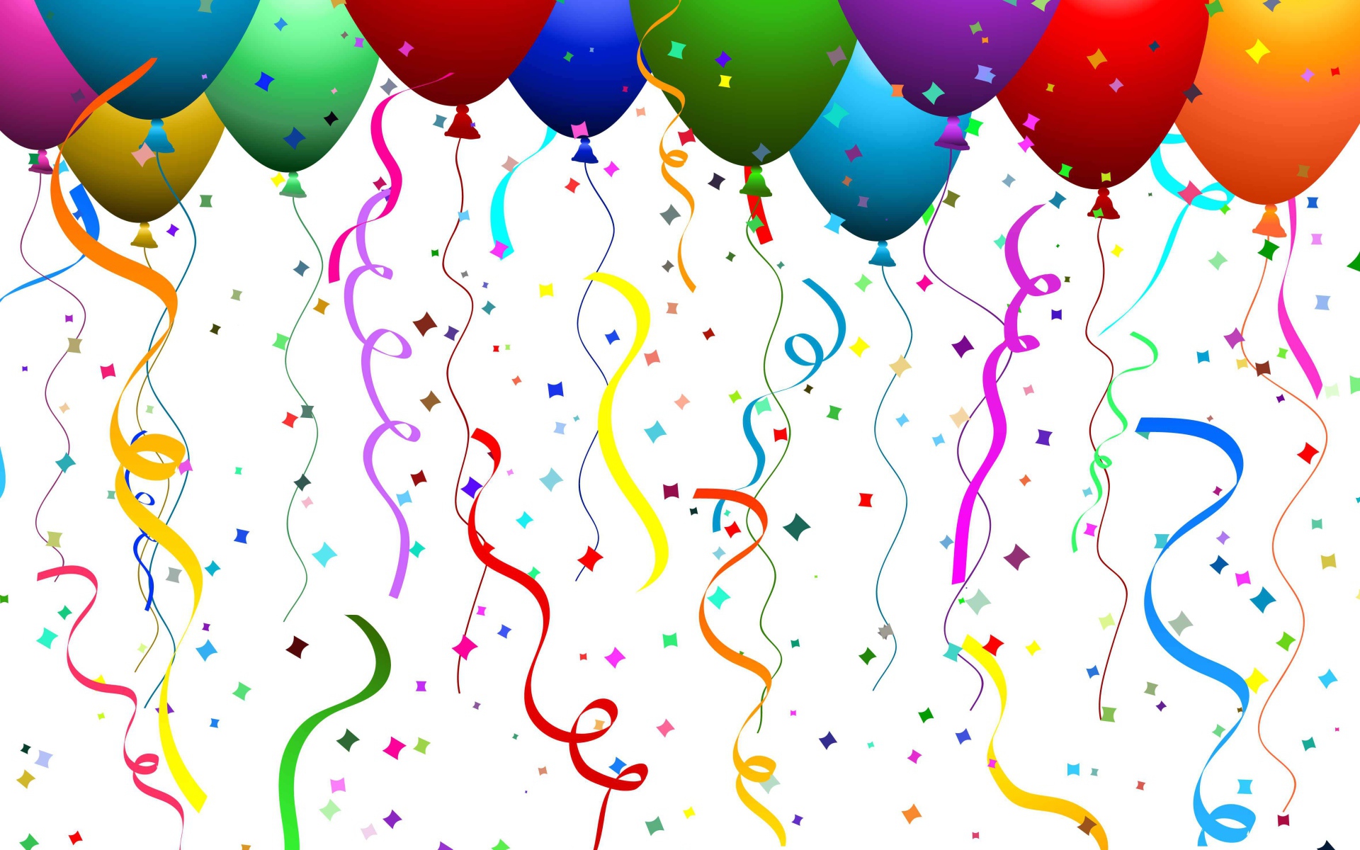 Картинка с шарами на день рождения