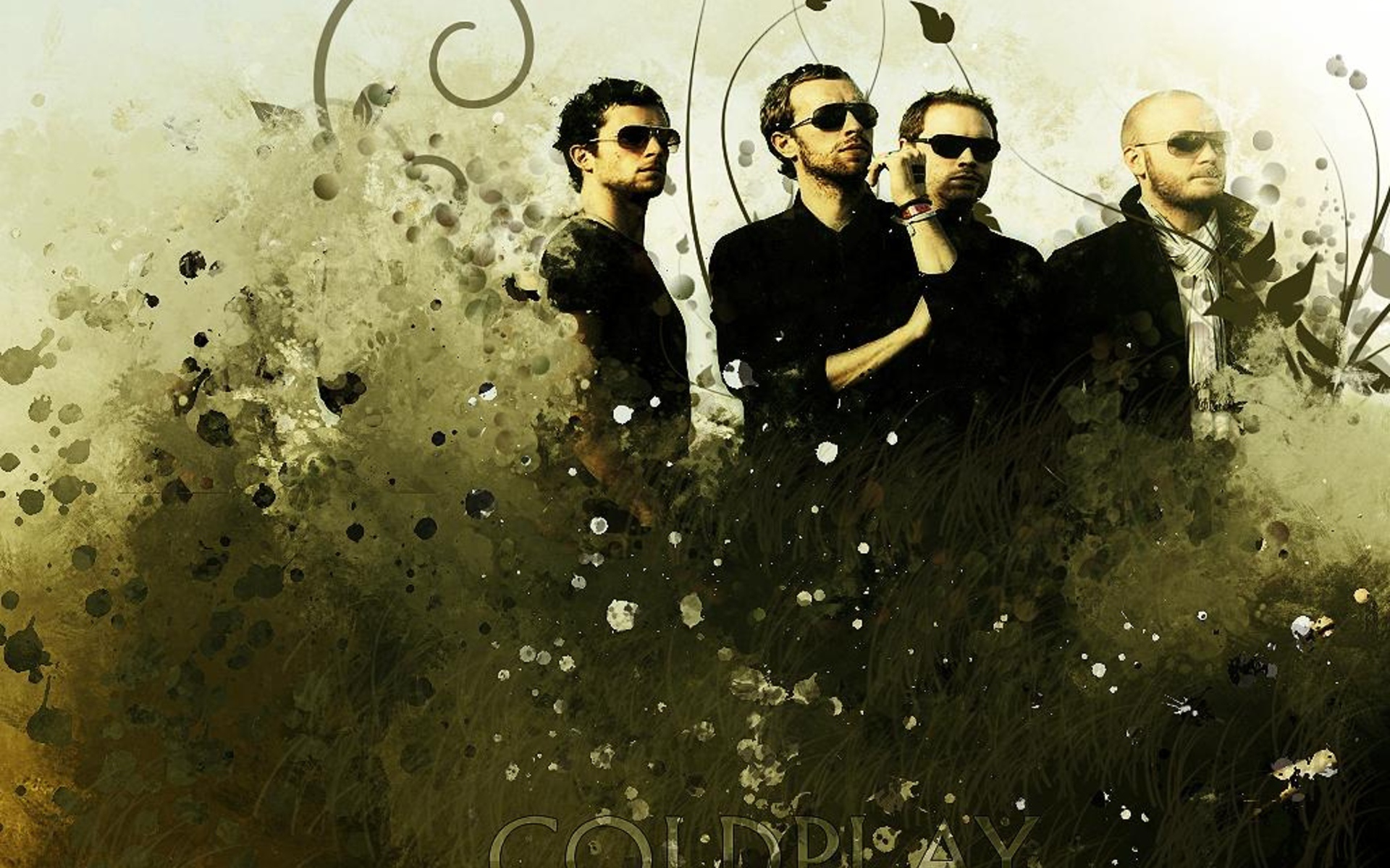 Coldplay в зеленом саду