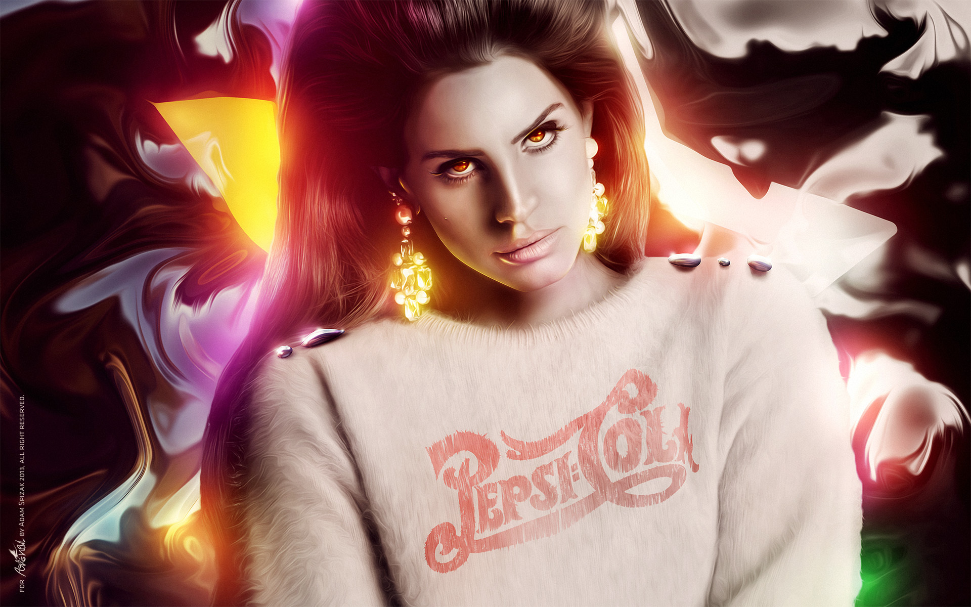 Lana Del Rey в свитере Pepsi Cola