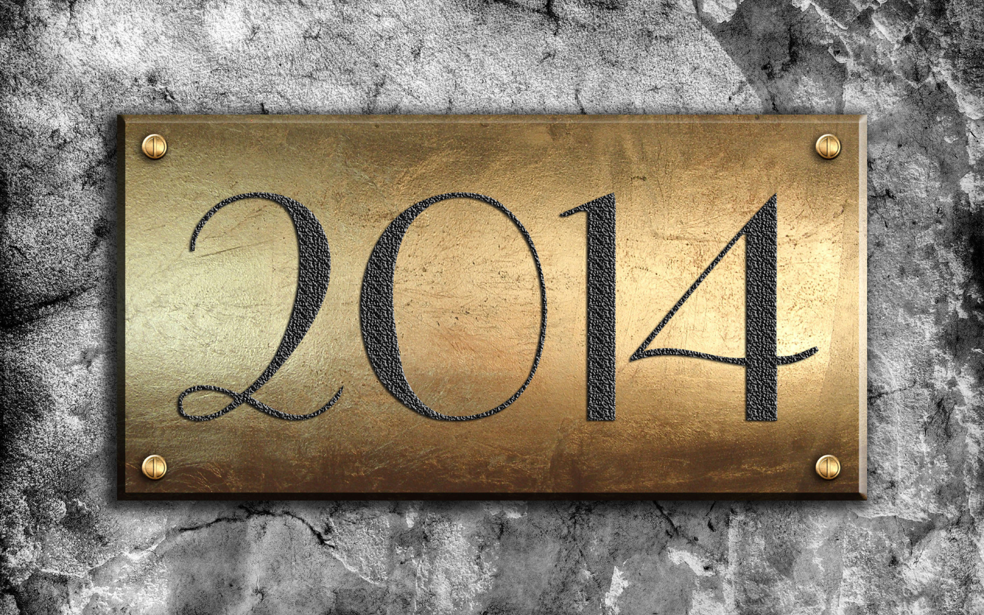 2014 на табличке