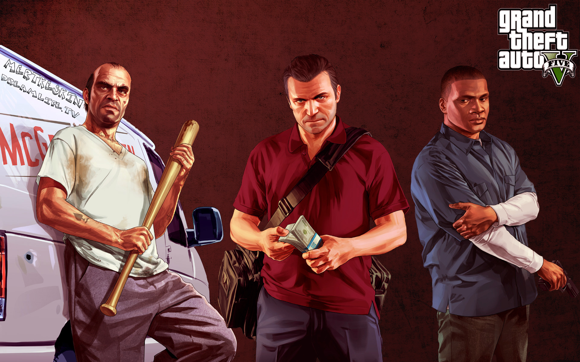 Grand Theft Auto V герои