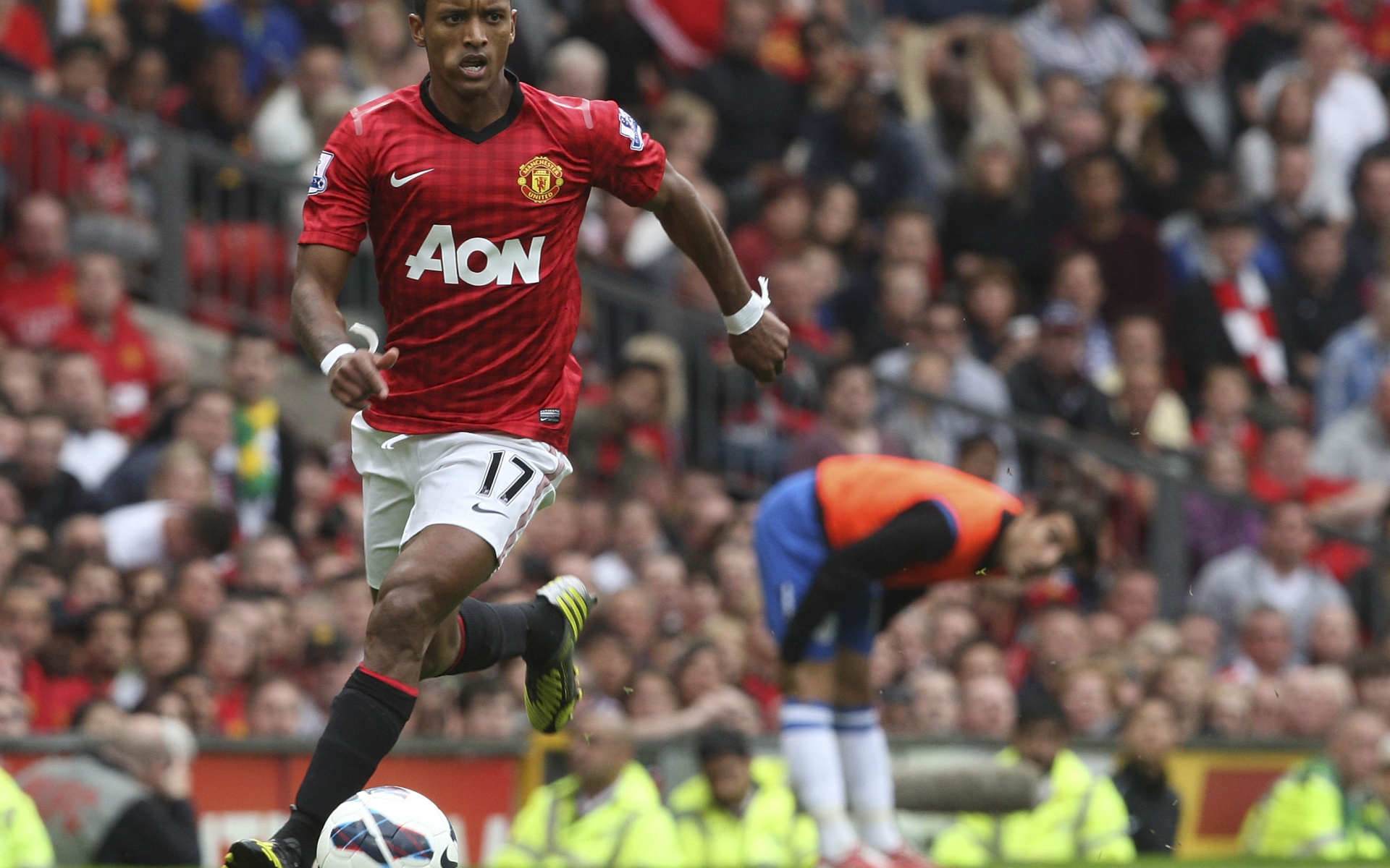 Манчестер Юнайтед Луиш Нани в середине игры