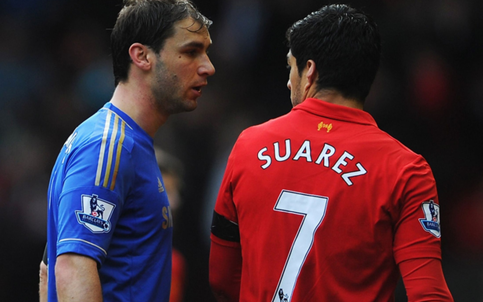 Игрок номер 7 из Ливерпуля Луис Суарес