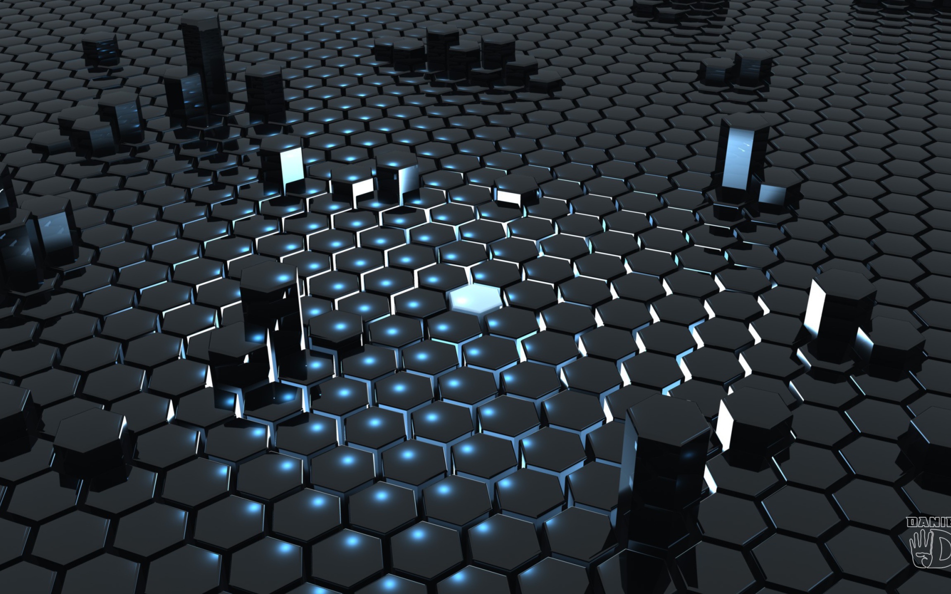 Светящийся шестигранник