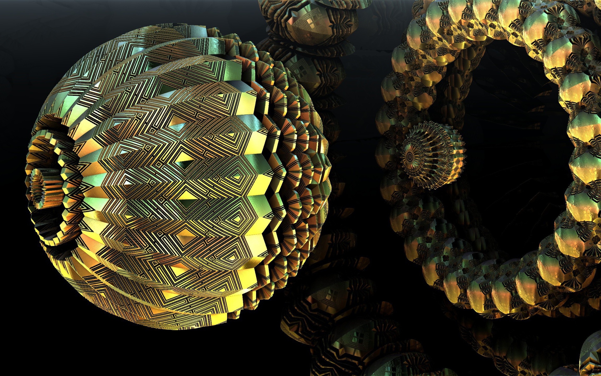 Абстрактный объемный шар