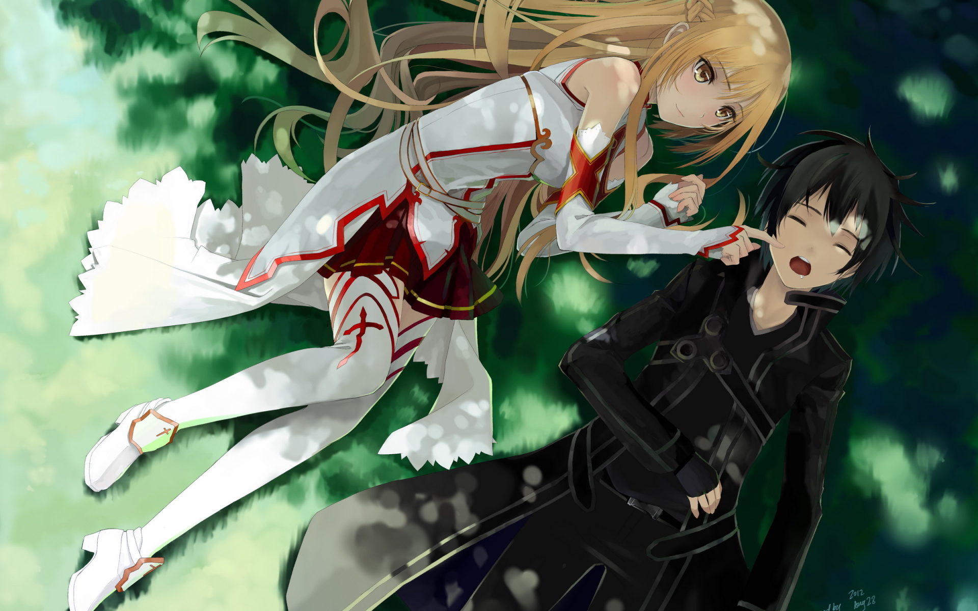 Парень с девушкой отдыхают