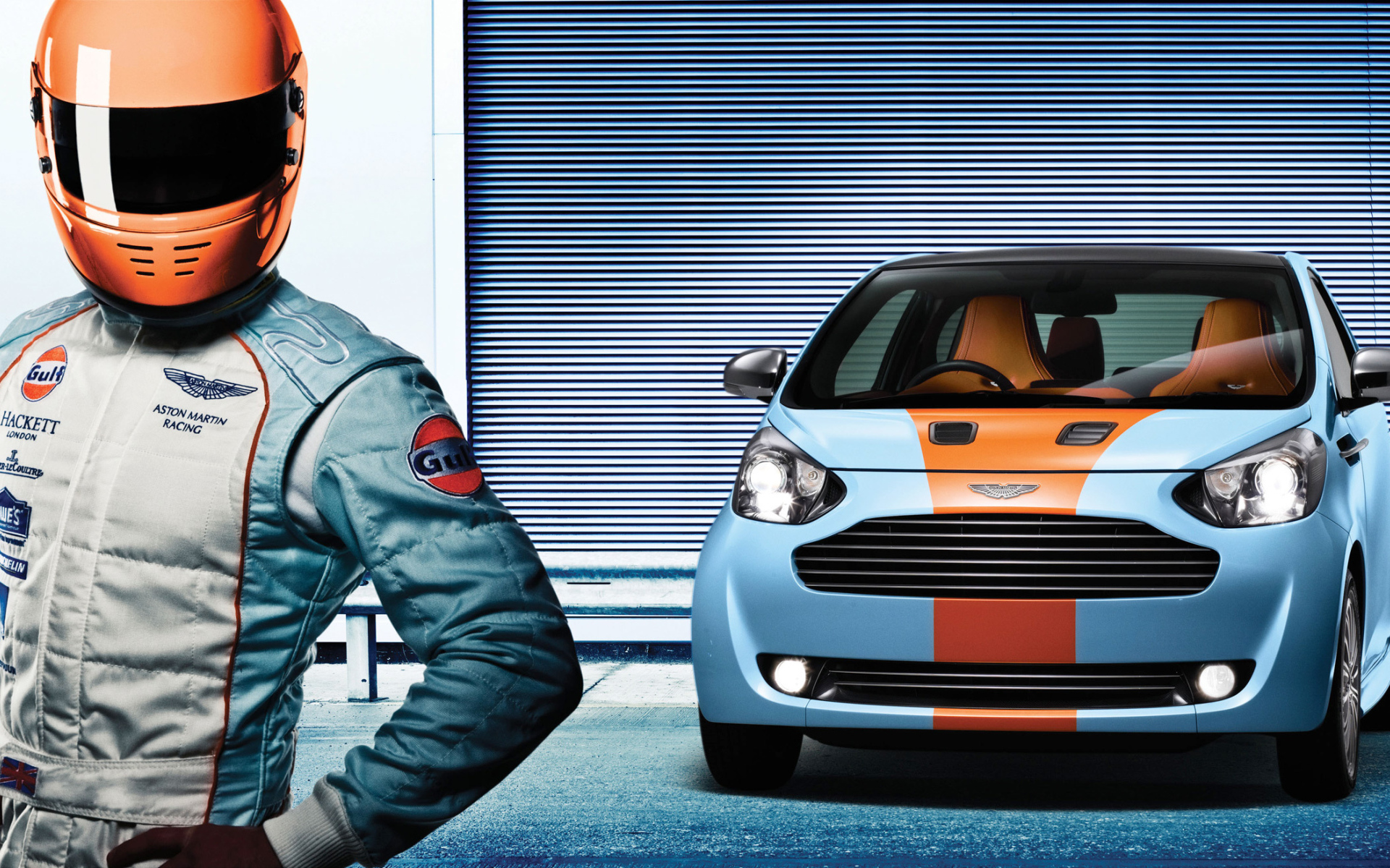 Красивый автомобиль Aston Martin cygnet в Москве