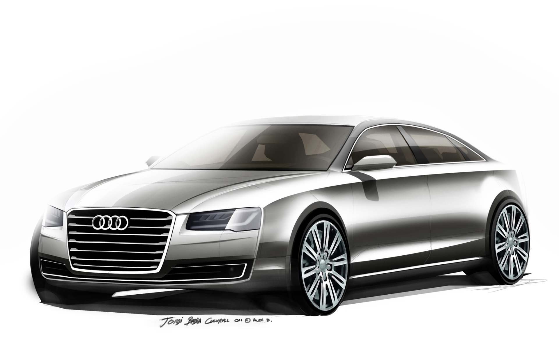 Надежный автомобиль Audi A8 2014