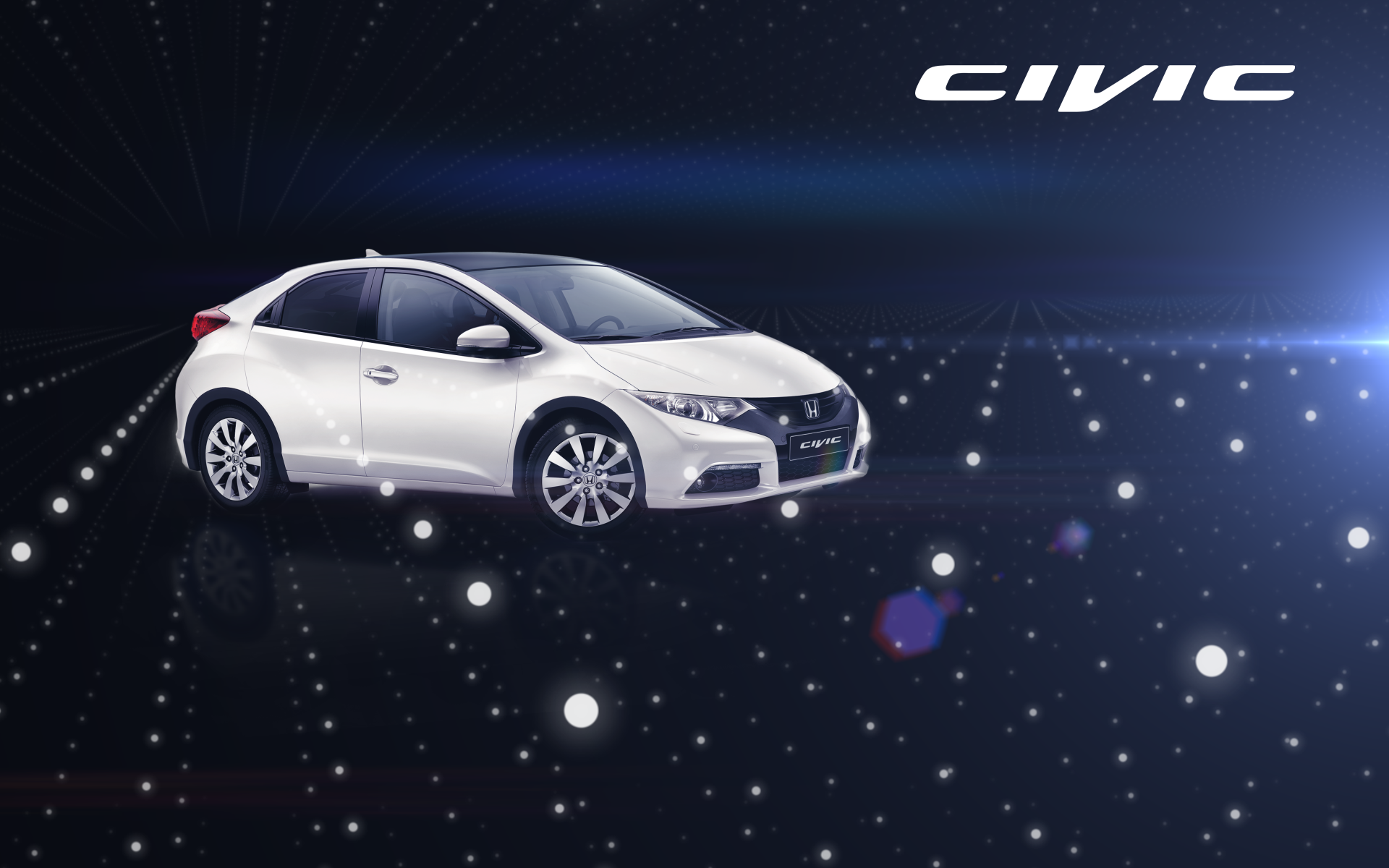 Красивый автомобиль Honda Civic 5D