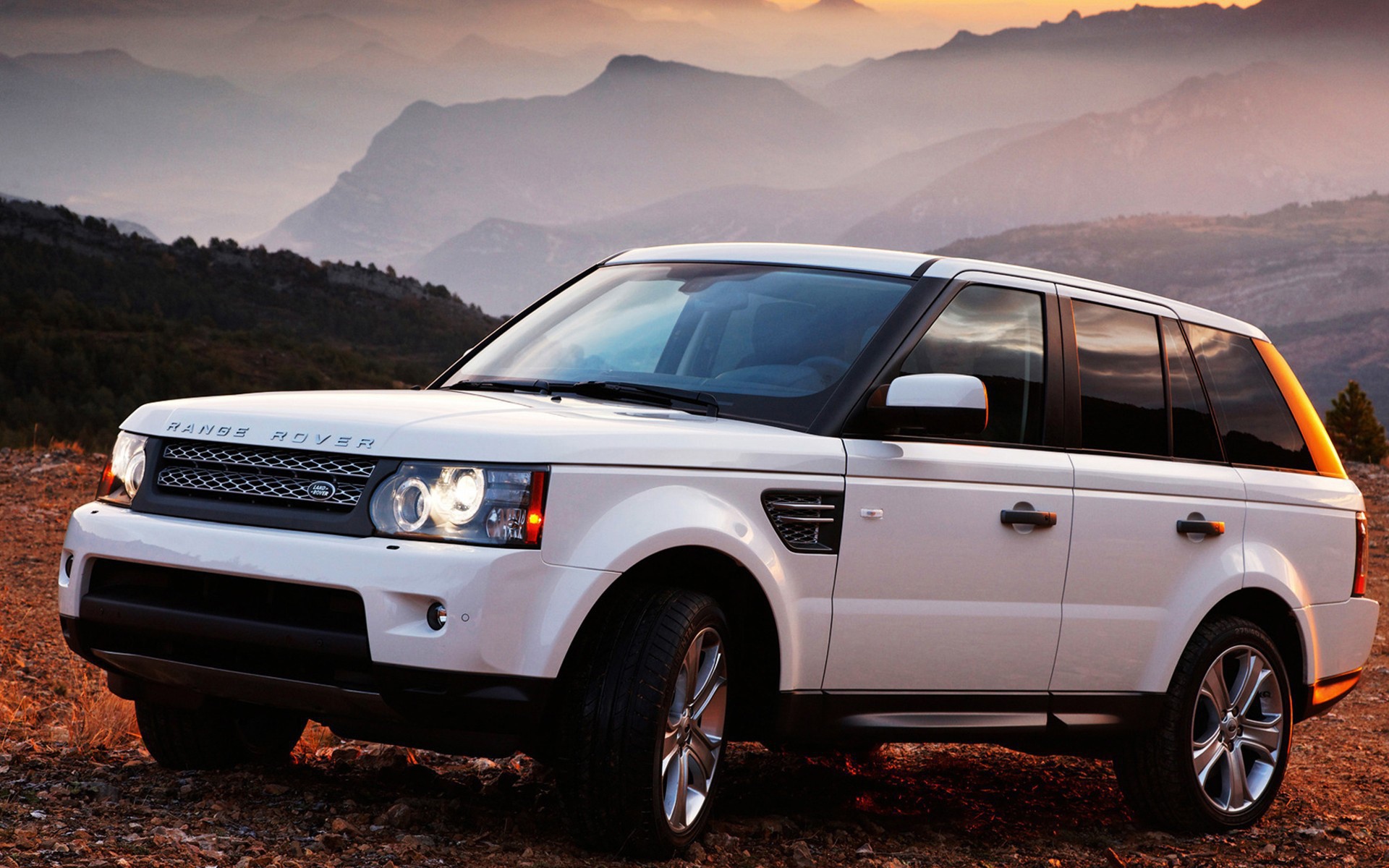 Белый Range Rover