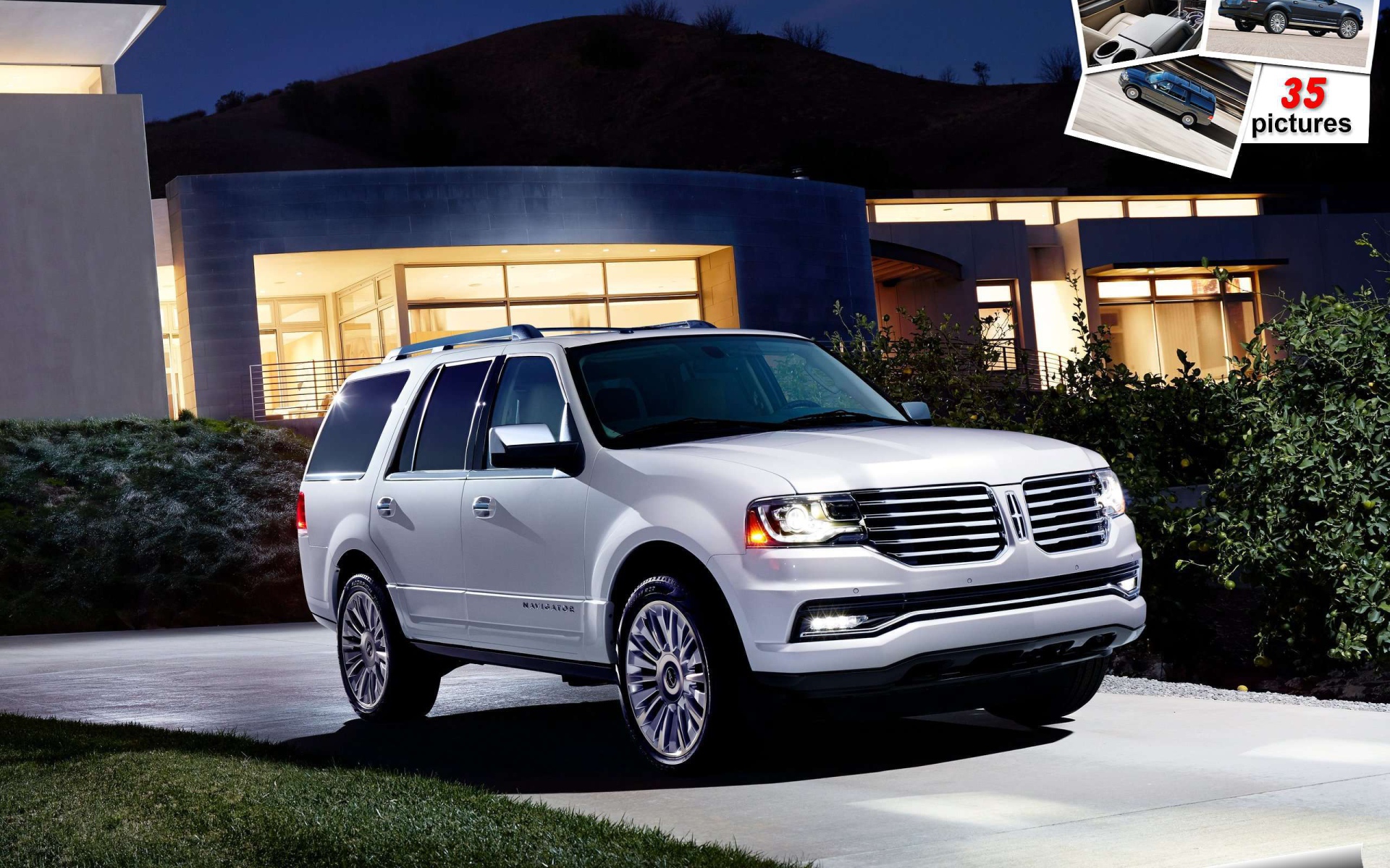 Красивый автомобиль Lincoln Navigator 2015