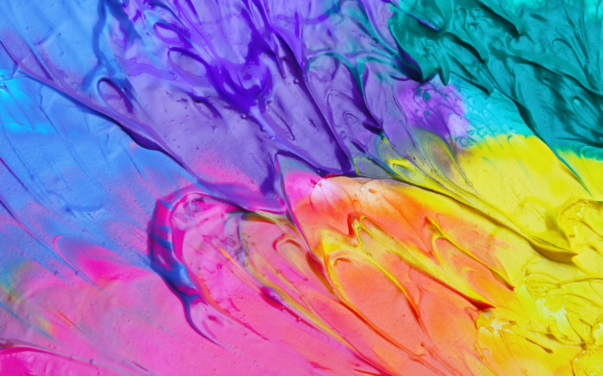 Смешение разных красок