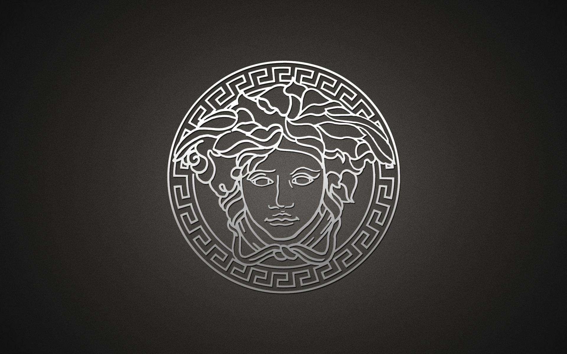 Серый логотип Versace