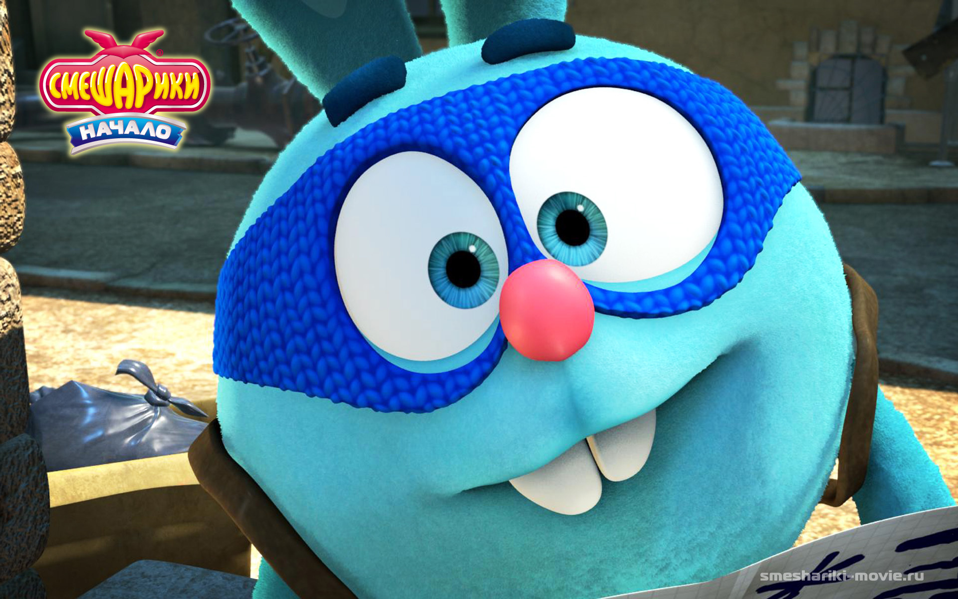 Зайчик Крош в мультфильме Смешарики