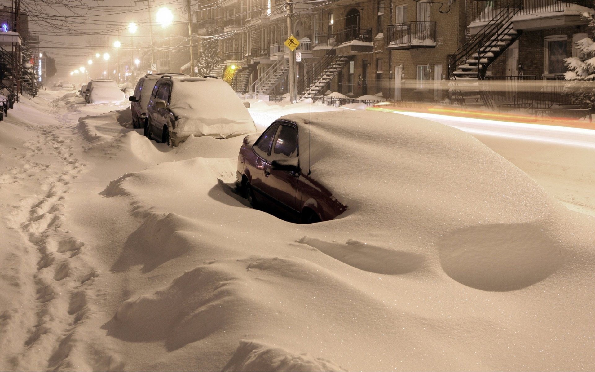 Рождественская ночь в городе