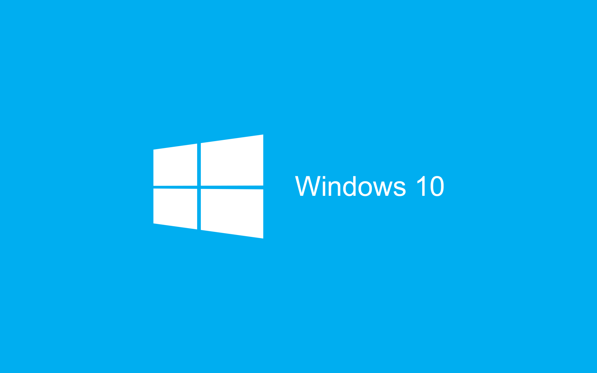 Голубой логотип Windows 10