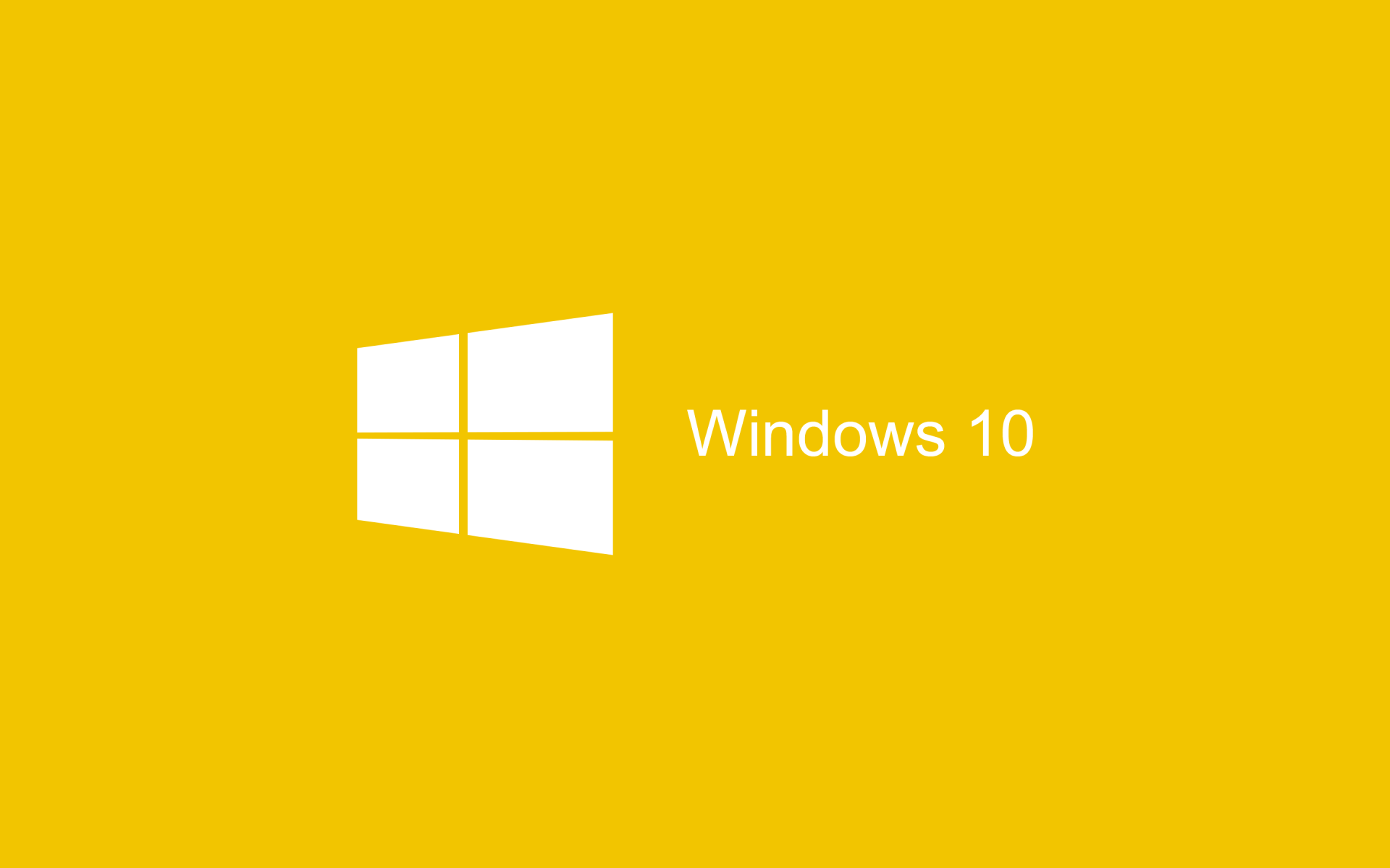 Желтый логотип Windows 10