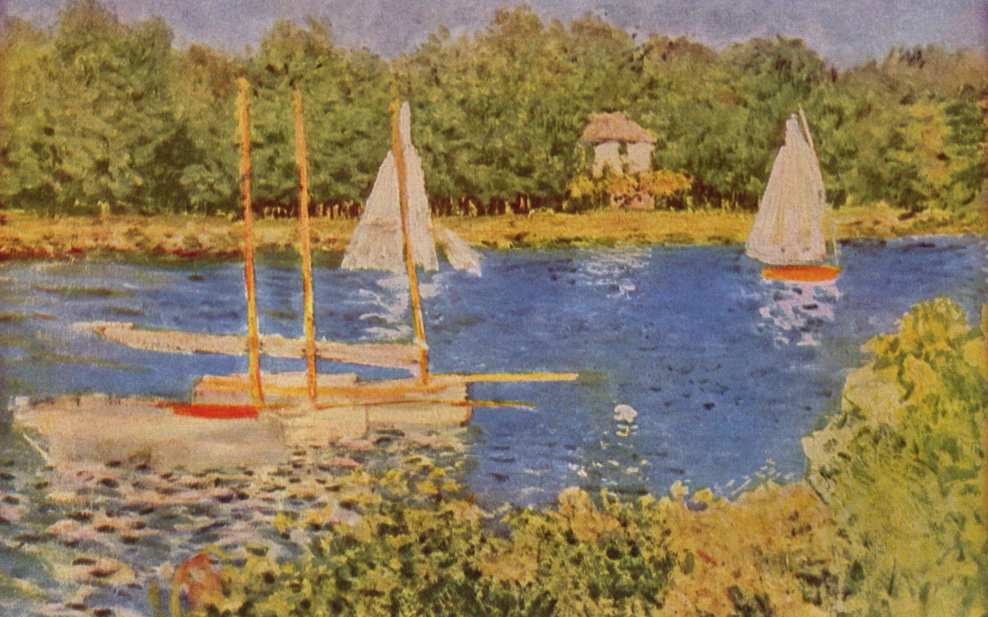 Картина Моне - озеро